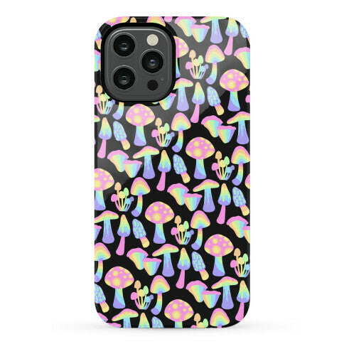 Pastel Rainbow Mushrooms Pattern Phone Case