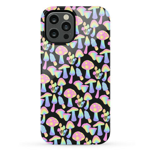 Pastel Rainbow Mushrooms Pattern Phone Case