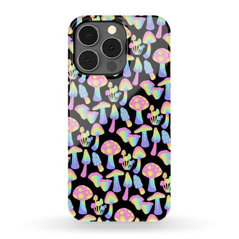 Pastel Rainbow Mushrooms Pattern Phone Case