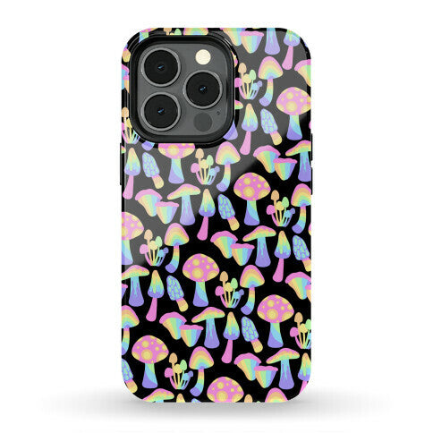 Pastel Rainbow Mushrooms Pattern Phone Case