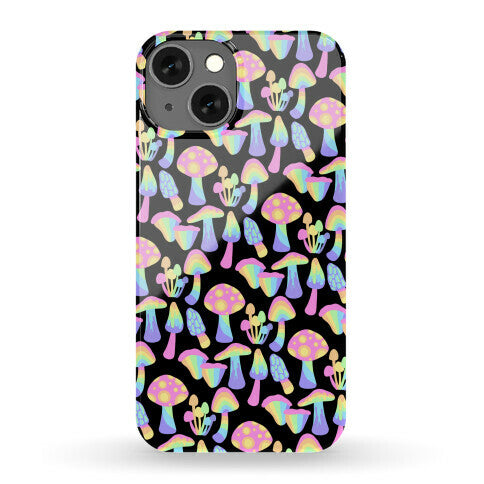 Pastel Rainbow Mushrooms Pattern Phone Case