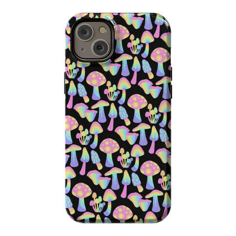 Pastel Rainbow Mushrooms Pattern Phone Case