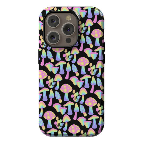 Pastel Rainbow Mushrooms Pattern Phone Case