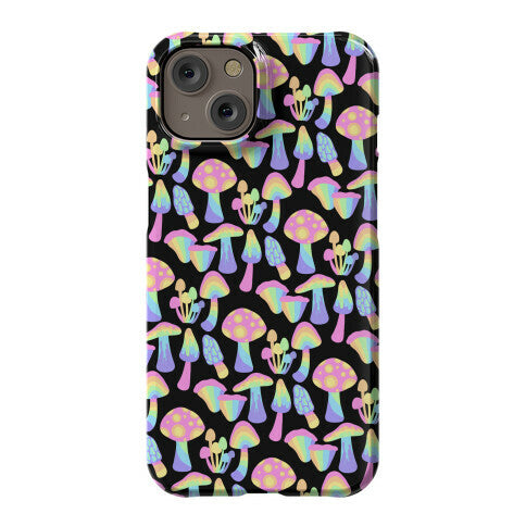 Pastel Rainbow Mushrooms Pattern Phone Case