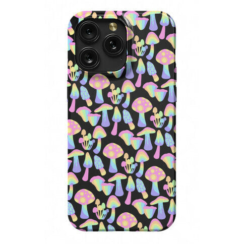 Pastel Rainbow Mushrooms Pattern Phone Case