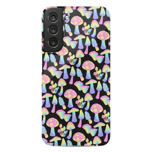 Pastel Rainbow Mushrooms Pattern Phone Case