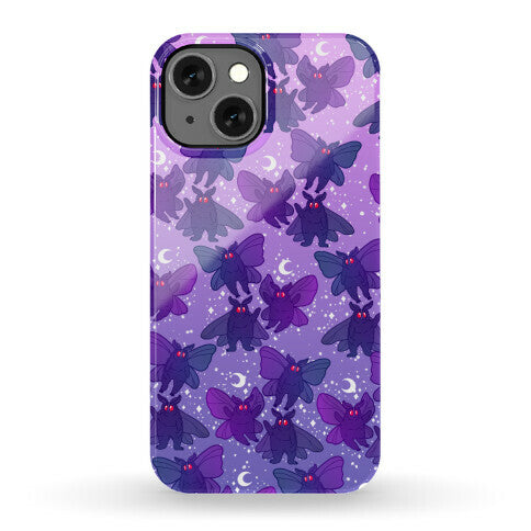 Chubby Mothman Nighttime Pattern Phone Case