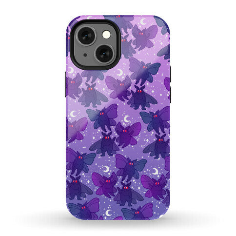 Chubby Mothman Nighttime Pattern Phone Case