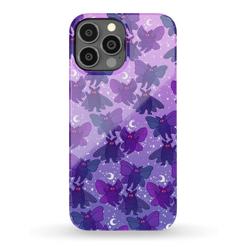 Chubby Mothman Nighttime Pattern Phone Case