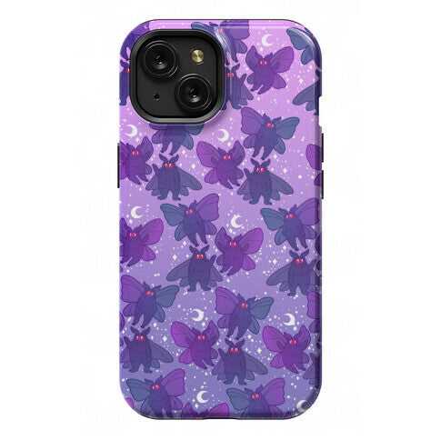 Chubby Mothman Nighttime Pattern Phone Case