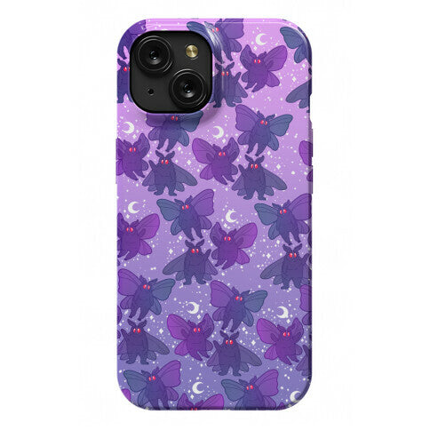 Chubby Mothman Nighttime Pattern Phone Case