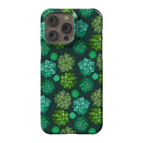 Green Succulent Pattern Phone Case