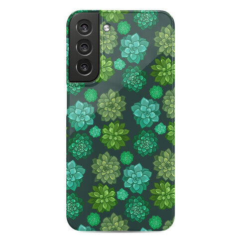 Green Succulent Pattern Phone Case