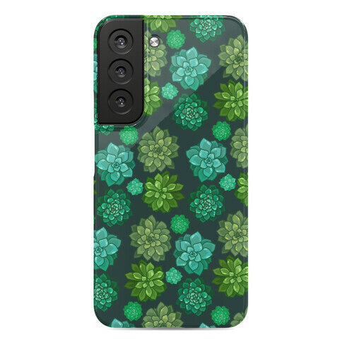 Green Succulent Pattern Phone Case