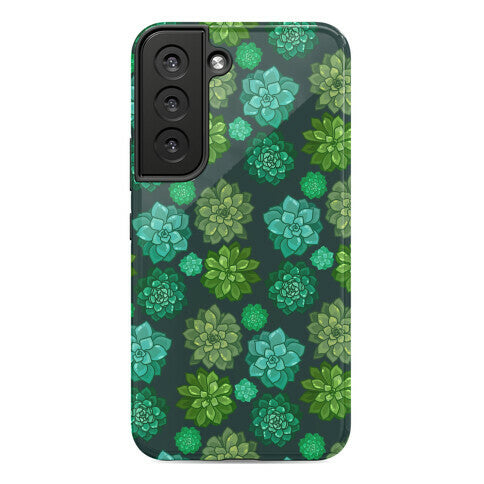 Green Succulent Pattern Phone Case