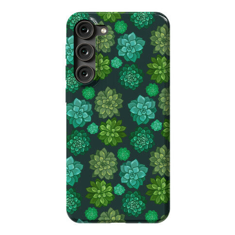 Green Succulent Pattern Phone Case