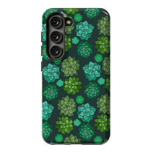 Green Succulent Pattern Phone Case