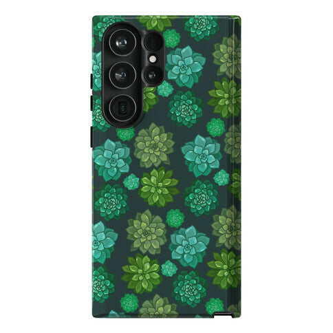 Green Succulent Pattern Phone Case