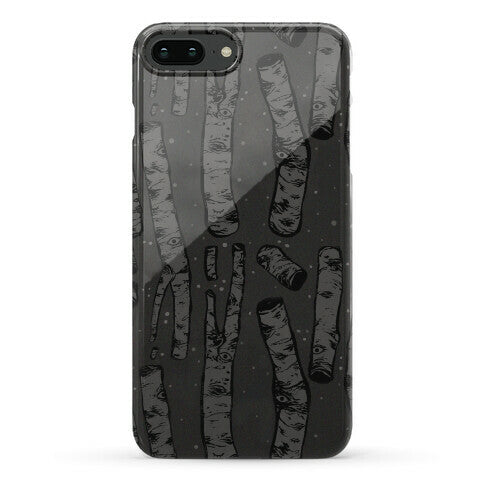 Birch Trees in the Darkness Phone Case