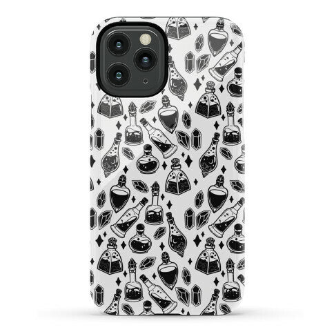 Black On White Potions Pattern Phone Case