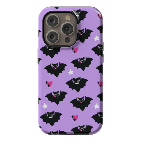 Pastel Goth Bats Pattern Phone Case