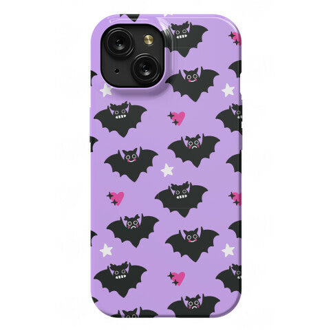 Pastel Goth Bats Pattern Phone Case