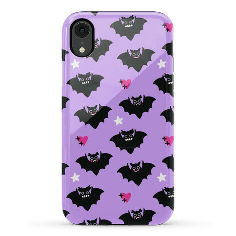 Pastel Goth Bats Pattern Phone Case