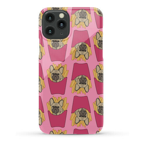 French Fry French Bulldog Pattern Phone Case