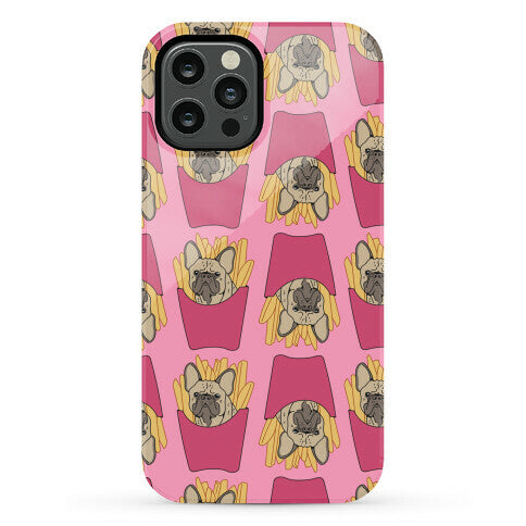 French Fry French Bulldog Pattern Phone Case