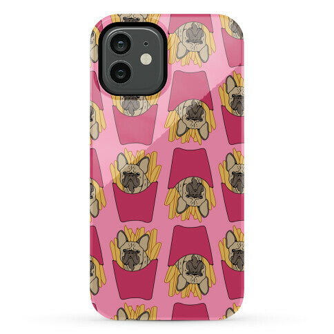 French Fry French Bulldog Pattern Phone Case