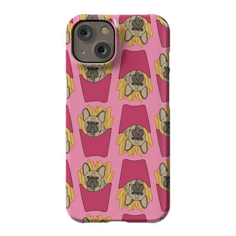 French Fry French Bulldog Pattern Phone Case