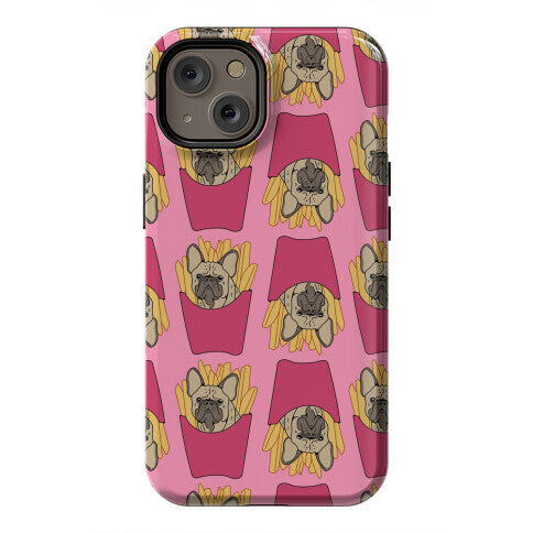 French Fry French Bulldog Pattern Phone Case