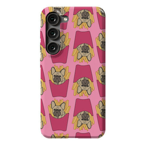 French Fry French Bulldog Pattern Phone Case