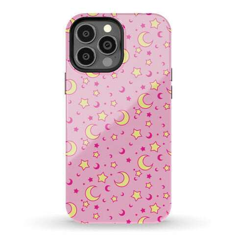 Dreamy Pastel Moon And Stars Phone Case