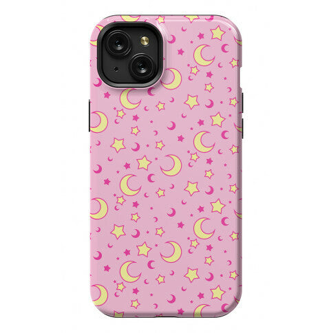 Dreamy Pastel Moon And Stars Phone Case
