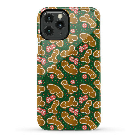 Gingerbread and Candy Cane Penises  Phone Case