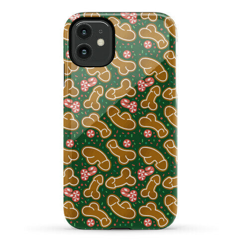 Gingerbread and Candy Cane Penises  Phone Case