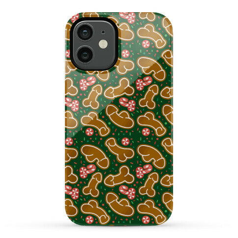 Gingerbread and Candy Cane Penises  Phone Case