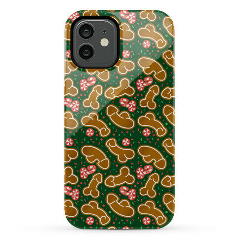 Gingerbread and Candy Cane Penises  Phone Case
