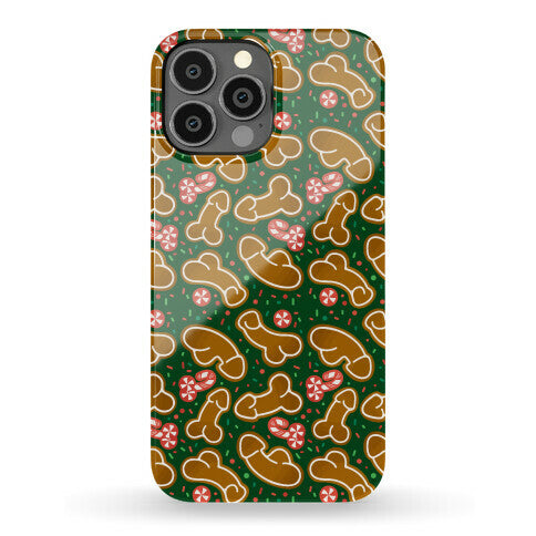 Gingerbread and Candy Cane Penises  Phone Case