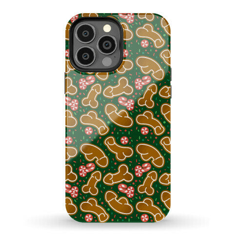 Gingerbread and Candy Cane Penises  Phone Case