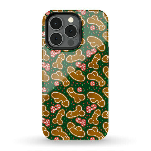 Gingerbread and Candy Cane Penises  Phone Case