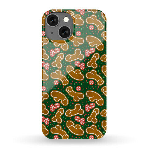 Gingerbread and Candy Cane Penises  Phone Case