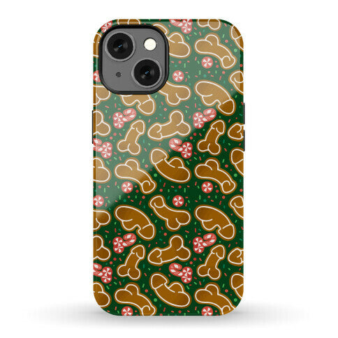 Gingerbread and Candy Cane Penises  Phone Case