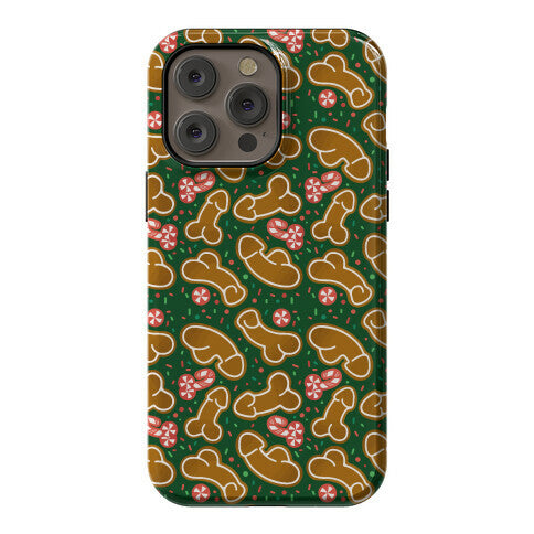 Gingerbread and Candy Cane Penises  Phone Case