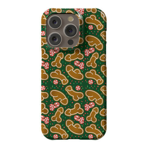 Gingerbread and Candy Cane Penises  Phone Case