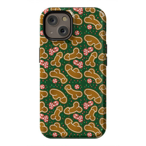 Gingerbread and Candy Cane Penises  Phone Case