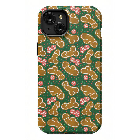 Gingerbread and Candy Cane Penises  Phone Case