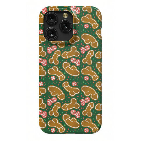 Gingerbread and Candy Cane Penises  Phone Case