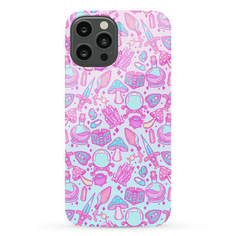 Pastel Goth Witch Pattern Phone Case